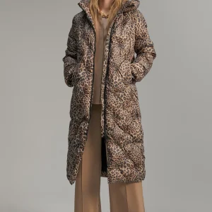 Lola Casademunt Animal Print | Abrigos Y Cazadoras<Abrigo acolchado forro contraste MARRON-NEGRO