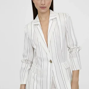 Lola Casademunt Americanas Y Blazers<Americana blazer con rayas NARANJA-BLANCO