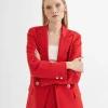 Lola Casademunt Americanas Y Blazers<Americana cruzada monocolor CRUDO