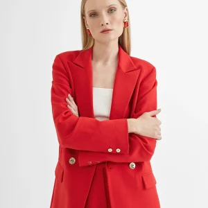 Lola Casademunt Americanas Y Blazers<Americana cruzada monocolor CRUDO