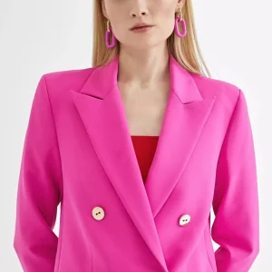 Lola Casademunt Americanas Y Blazers<Americana cruzada monocolor CRUDO