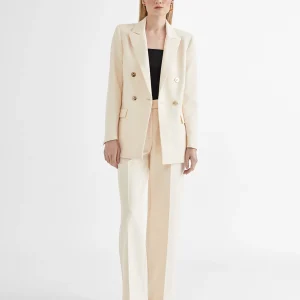 Lola Casademunt Americanas Y Blazers<Americana cruzada monocolor CRUDO