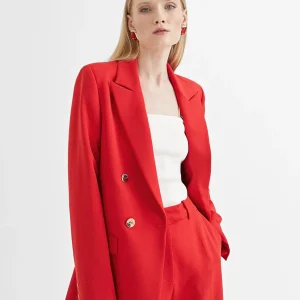 Lola Casademunt Americanas Y Blazers<Americana cruzada monocolor CRUDO