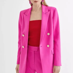 Lola Casademunt Americanas Y Blazers<Americana cruzada monocolor CRUDO