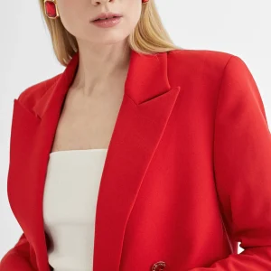 Lola Casademunt Americanas Y Blazers<Americana cruzada monocolor CRUDO