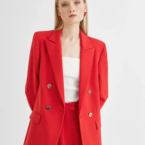 Lola Casademunt Americanas Y Blazers<Americana cruzada monocolor CRUDO