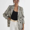 Lola Casademunt Americanas Y Blazers<Americana dorada animal print NEGRO-BLANCO
