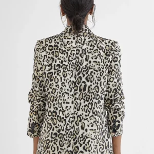Lola Casademunt Americanas Y Blazers<Americana dorada animal print NEGRO-BLANCO