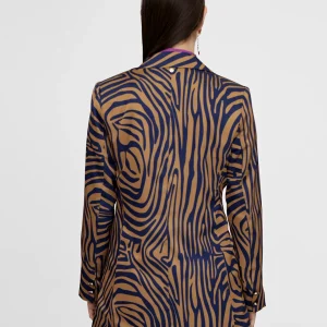 Lola Casademunt Americanas Y Blazers<Americana estampado cebra MARRON-AZUL