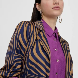 Lola Casademunt Americanas Y Blazers<Americana estampado cebra MARRON-AZUL