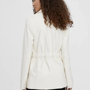 Lola Casademunt Chaquetas Y Gabardinas | Americanas Y Blazers<Americana fruncido en efecto piel CRUDO