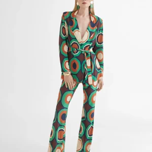 Lola Casademunt Americanas Y Blazers<Americana punto retro VERDE-NARANJA