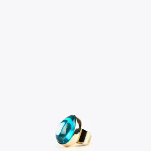 Lola Casademunt Bisuteria<Anillo cristal AZULELECTRICO