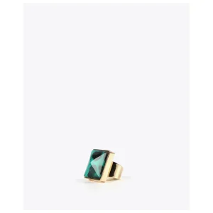 Lola Casademunt Bisuteria<Anillo cristal animal print AZULELECTRICO