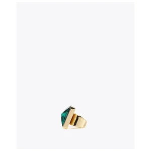 Lola Casademunt Bisuteria<Anillo cristal animal print AZULELECTRICO