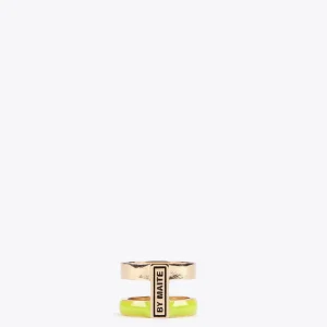 Lola Casademunt Bisuteria<Anillo doble aro FUCSIA