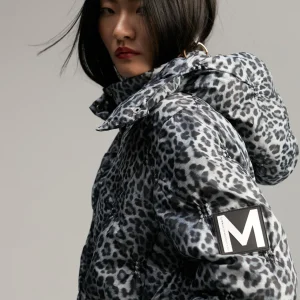 Lola Casademunt Animal Print | Abrigos Y Cazadoras<Anorak acolchado animal print GRIS-NEGRO