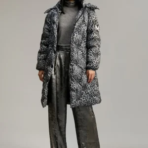 Lola Casademunt Animal Print | Abrigos Y Cazadoras<Anorak acolchado animal print GRIS-NEGRO