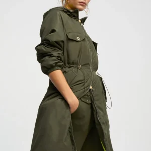 Lola Casademunt Abrigos Y Cazadoras<Anorak acolchado con capucha KAKI