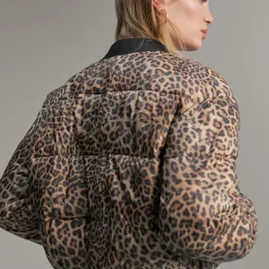 Lola Casademunt Animal Print | Abrigos Y Cazadoras<Anorak animal print MARRON-NEGRO