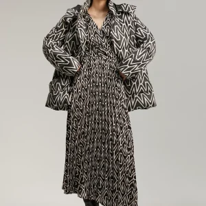 Lola Casademunt Abrigos Y Cazadoras<Anorak corto acolchado monograma NEGRO-CRUDO