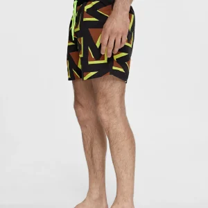 Lola Casademunt Baño<Bañador hombre logomanía NEGRO-ROJO