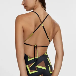Lola Casademunt Baño<Bañador logomania NEGRO-VERDE