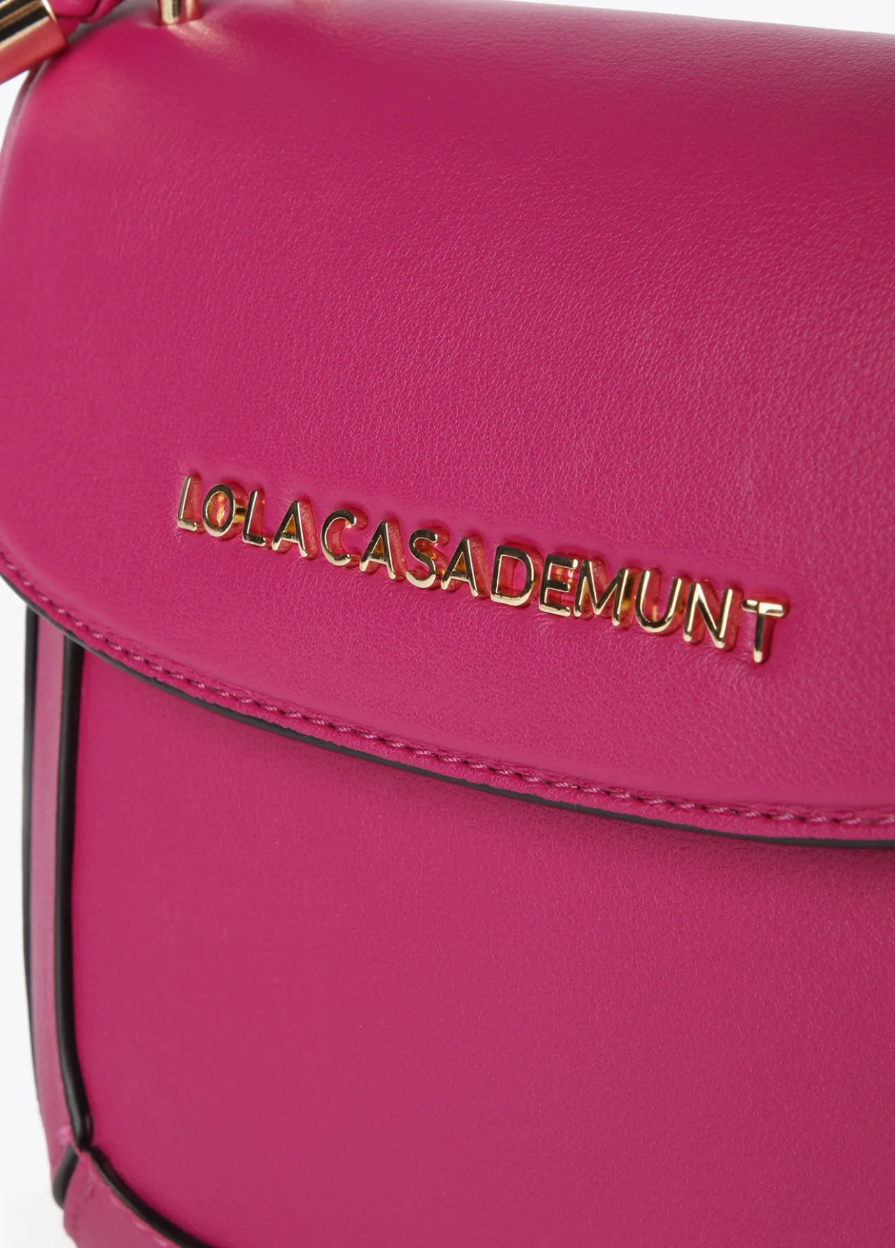 bandolera_asa_trenzada_5-2.webp Lola Casademunt Bolsos De Hombro | Bandoleras<Bandolera asa trenzada FUCSIA