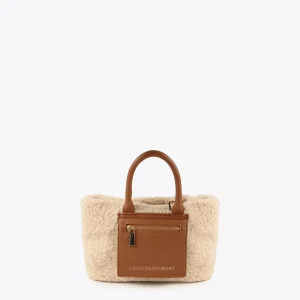Lola Casademunt Bandoleras | Bolsos Pequeños<Bandolera borreguito CRUDO-MARRON