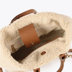 Lola Casademunt Bandoleras | Bolsos Pequeños<Bandolera borreguito CRUDO-MARRON