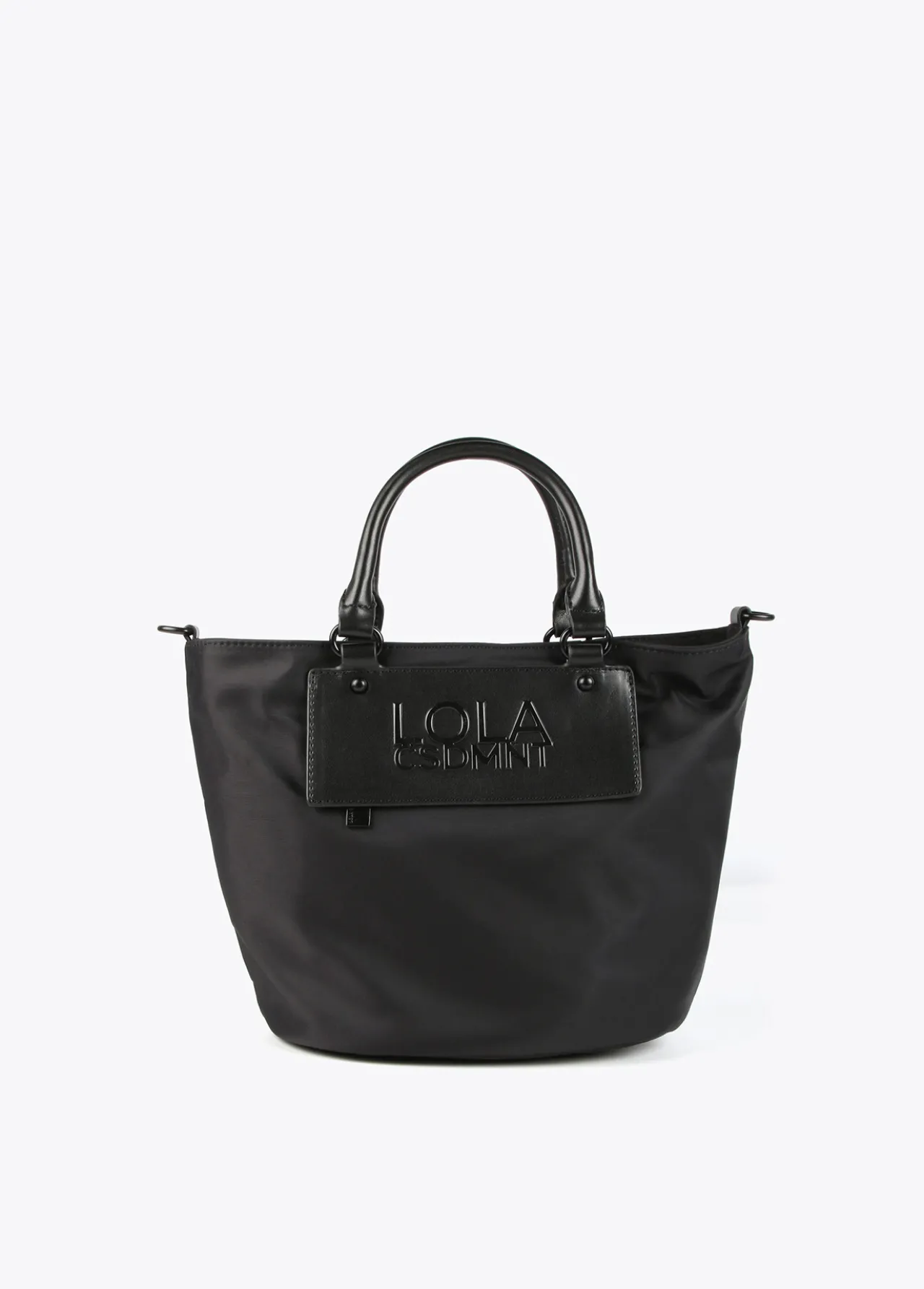 bandolera_combinada_0.webp Lola Casademunt Bandoleras | Bolsos Pequeños<Bandolera combinada NEGRO