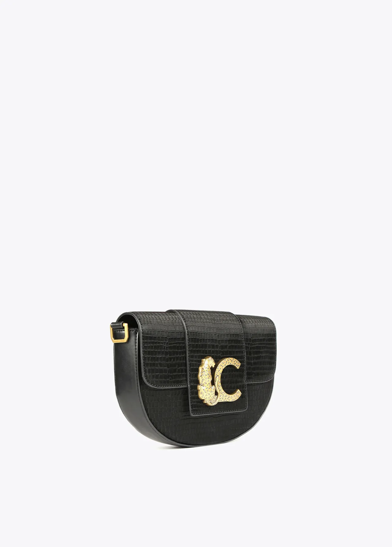 bandolera_con_solapa_1.webp Lola Casademunt Bandoleras | Bolsos Pequeños<Bandolera con solapa NEGRO