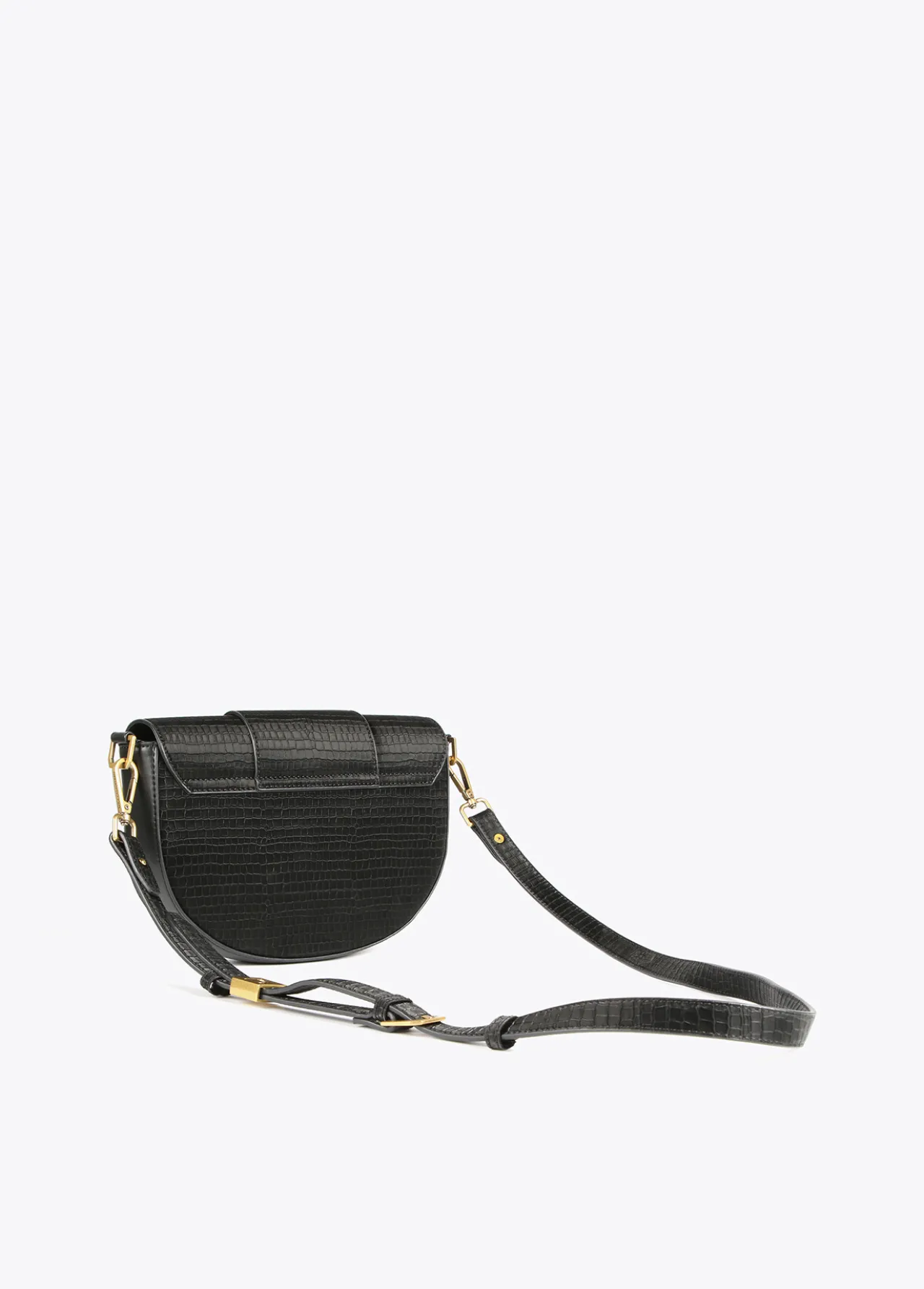bandolera_con_solapa_4.webp Lola Casademunt Bandoleras | Bolsos Pequeños<Bandolera con solapa NEGRO