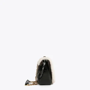 Lola Casademunt Bandoleras | Bolsos Pequeños<Bandolera detalles borreguito NEGRO