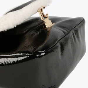Lola Casademunt Bandoleras | Bolsos Pequeños<Bandolera detalles borreguito NEGRO