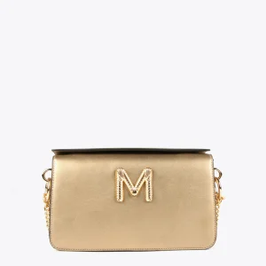 Lola Casademunt Bandoleras | Bolsos Pequeños<Bandolera dorada NEGRO