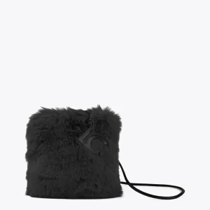 Lola Casademunt Bandoleras | Bolsos Pequeños<Bandolera efecto pelo NEGRO