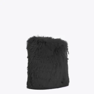 Lola Casademunt Bandoleras | Bolsos Pequeños<Bandolera efecto pelo NEGRO