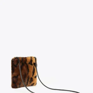 Lola Casademunt Animal Print | Bandoleras<Bandolera efecto pelo animal MARRON-NEGRO