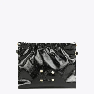 Lola Casademunt Bandoleras | Bolsos Pequeños<Bandolera efecto piel brillante NEGRO