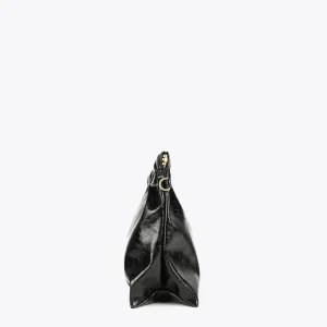Lola Casademunt Bandoleras | Bolsos Pequeños<Bandolera efecto piel brillante NEGRO