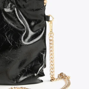 Lola Casademunt Bandoleras | Bolsos Pequeños<Bandolera efecto piel brillante NEGRO