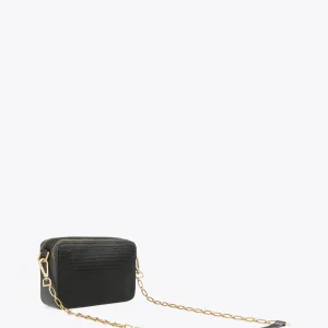 Lola Casademunt Bandoleras | Bolsos Pequeños<Bandolera efecto piel cocodrilo NEGRO