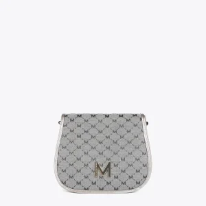 Lola Casademunt Bandoleras | Bolsos Pequeños<Bandolera gris jacquard NEGRO-GRIS