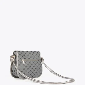 Lola Casademunt Bandoleras | Bolsos Pequeños<Bandolera gris jacquard NEGRO-GRIS