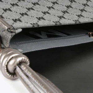 Lola Casademunt Bandoleras | Bolsos Pequeños<Bandolera gris jacquard NEGRO-GRIS