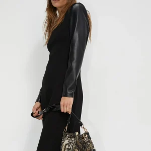 Lola Casademunt Animal Print | Bolsos De Hombro<Bandolera jacquard NEGRO-METAL