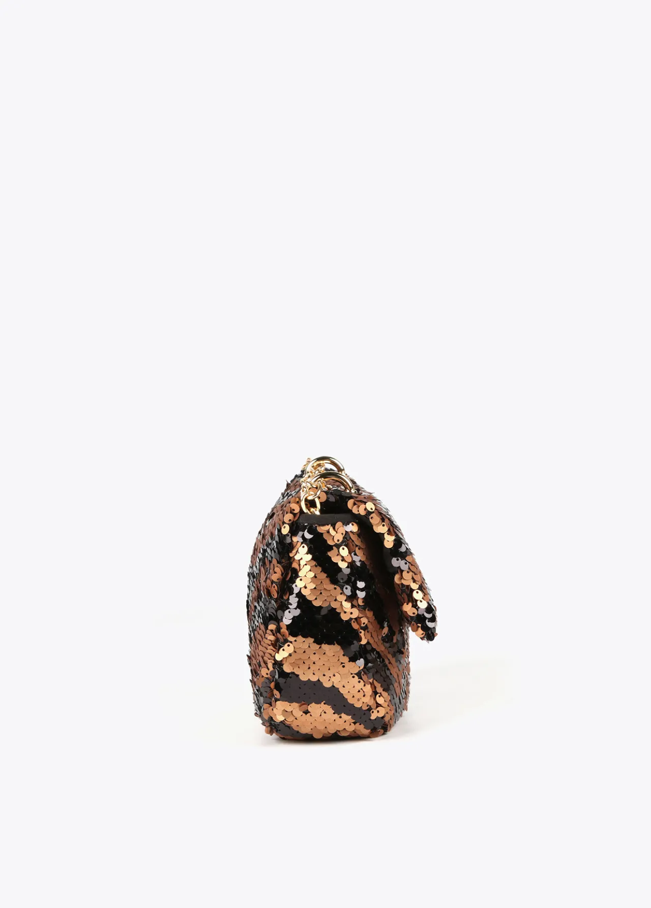 bandolera_lentejuelas_5.webp Lola Casademunt Animal Print | Bandoleras<Bandolera lentejuelas MARRON-NEGRO