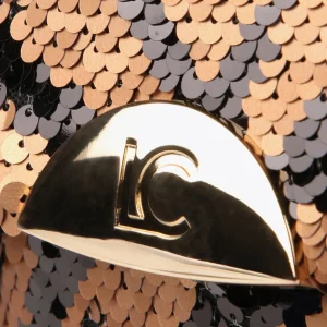 Lola Casademunt Animal Print | Bandoleras<Bandolera lentejuelas MARRON-NEGRO