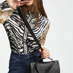 Lola Casademunt Bolsos De Hombro | Bandoleras<Bandolera logo grabado NEGRO